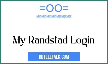 randstand login|my.randstad login.